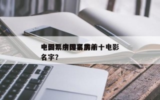 中国票房排名前十
电影？中国票房前十电影名字？