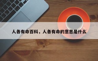 人各有命百科，人各有命的意思是什么