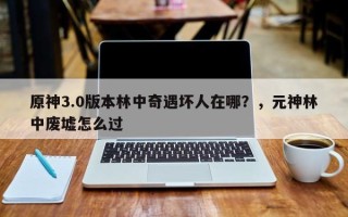 原神3.0版本林中奇遇坏人在哪？，元神林中废墟怎么过