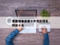 过去十年前十
电影排名，近十年电影排名
榜前十名