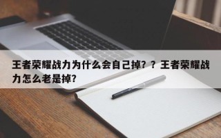 王者荣耀战力为什么会自己掉？？王者荣耀战力怎么老是掉？