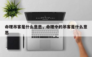 命理吊客是什么意思，命理中的吊客是什么意思