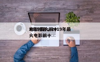 2019最火前十
电影排名，2019年最火电影前十