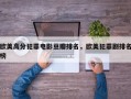 欧美高分犯罪电影豆瓣排名，欧美犯罪剧排名
榜