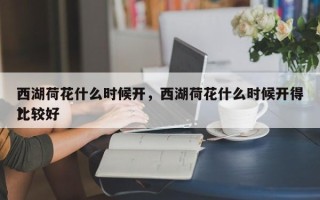 西湖荷花什么时候开，西湖荷花什么时候开得比较好
？