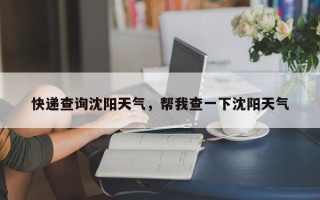 快递查询沈阳天气，帮我查一下沈阳天气