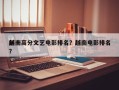越南高分文艺电影排名？越南电影排名
前十？