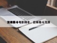 日本前十
顶级格斗电影排名，日本格斗流派