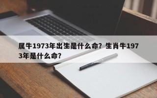 属牛1973年出生是什么命？生肖牛1973年是什么命？