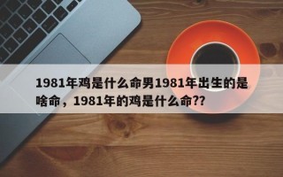 1981年鸡是什么命男1981年出生的是啥命，1981年的鸡是什么命?？