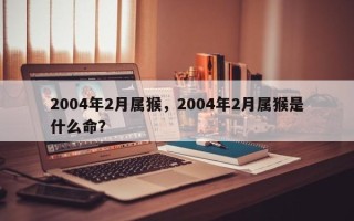2004年2月属猴，2004年2月属猴是什么命？