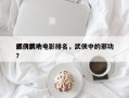 武侠前十
邪门武功电影排名，武侠中的邪功？