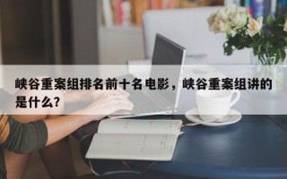 峡谷重案组排名前十名电影，峡谷重案组讲的是什么？