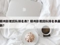 赣州影视团队排名表？赣州影视团队排名表最新？