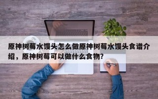 原神树莓水馒头怎么做原神树莓水馒头食谱介绍，原神树莓可以做什么食物？
