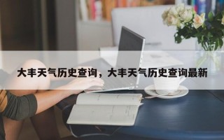 大丰天气历史查询，大丰天气历史查询最新