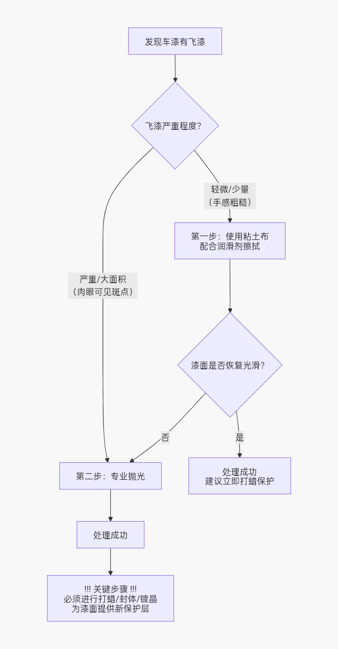 漆面上的飞漆如何处理【抛光最有效】